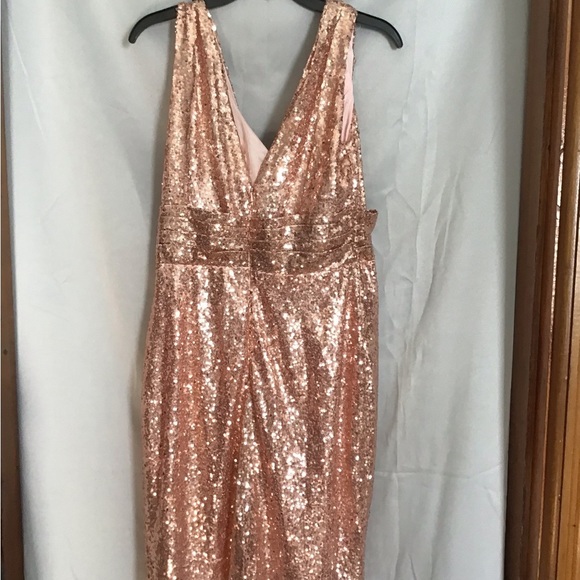 Champagne sequin dress nwot - Picture 2 of 9